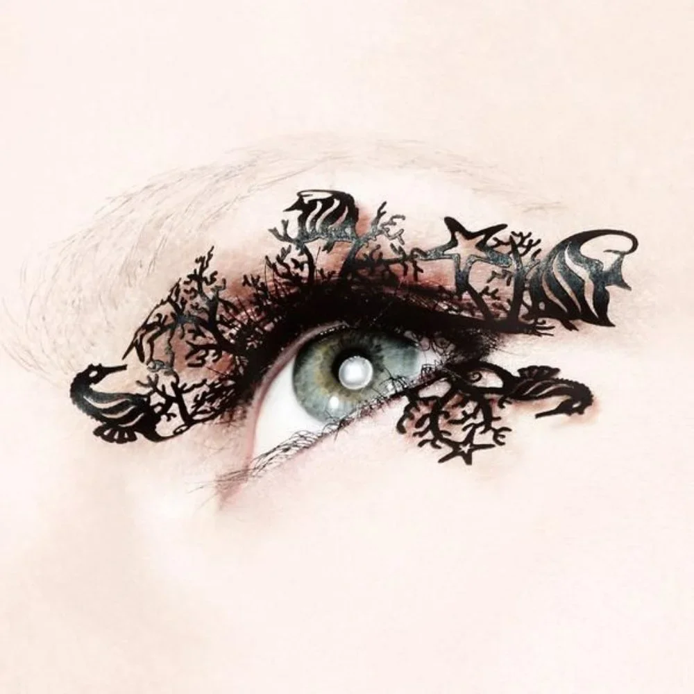 New $29 Paperself Under The Sea False Eye Lashes Eyelashes Black Mermaid Sephora